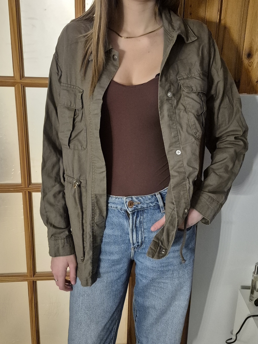 Divided Olive Green Utility Jacket